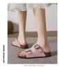 Women's Retro Genuine Leather Birkenstock Shoes, Inner Height-Increasing, Single Strap Beach Slippers, Sizes 35-46 Available