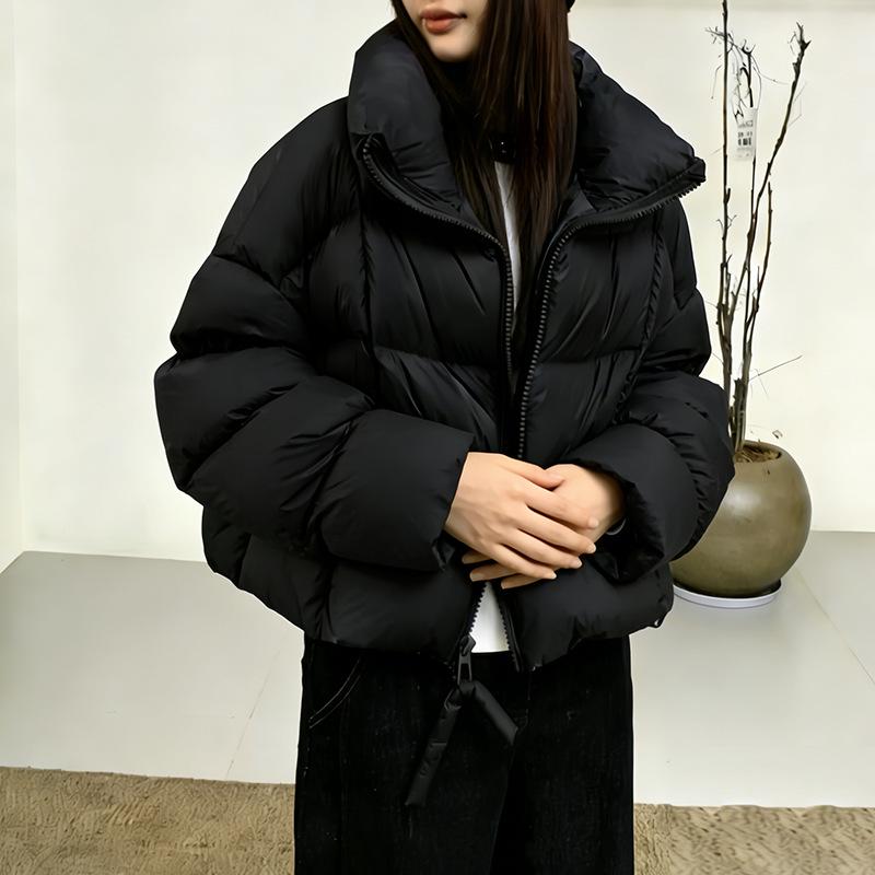 Women's Short Puff Down Jacket – New Style, 90% Duck Down, Winter Bread Jacket, Plus Size Available