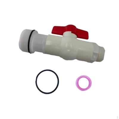 Schlauchablaufverbinder, Wasser Wasserstopp Absperrklappe für Abwasserpumpe 200L Fass Pool