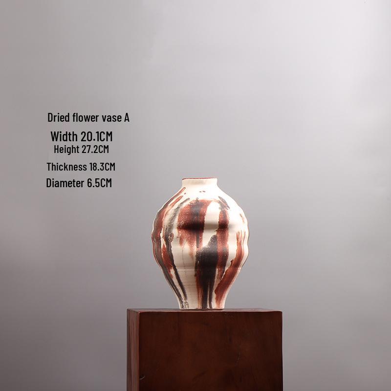 Modern Retro Abstract Art Pottery Vase for Home or Hotel Decor