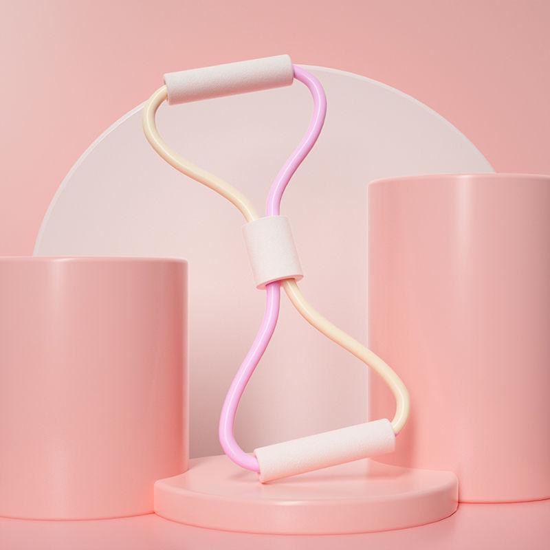 8 kształtów joga pull up band elastyczna taśma lina lateksowa guma ramię opór fitness ćwiczenia klatka piersiowa ekspander pilates joga domowa siłownia