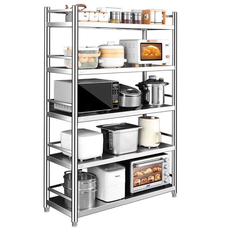 304 Stainless Steel Multi-Layer Kitchen Storage Rack for Oven & Microwave