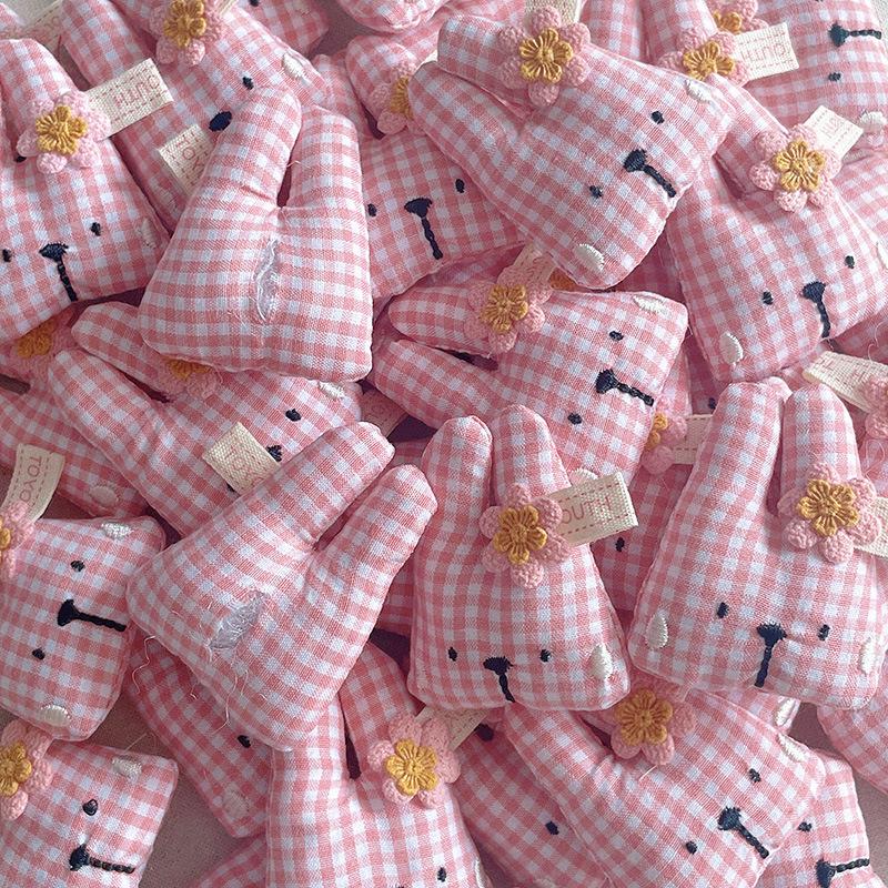 Cute Cartoon Rabbit Doll Head Cotton Brooch DIY Accessory