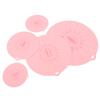 Silicone Lid Set Heat Resistant Reusable Microwave Splatter Cover Food Suction Lid for Bowls Pots Pans 5pcs