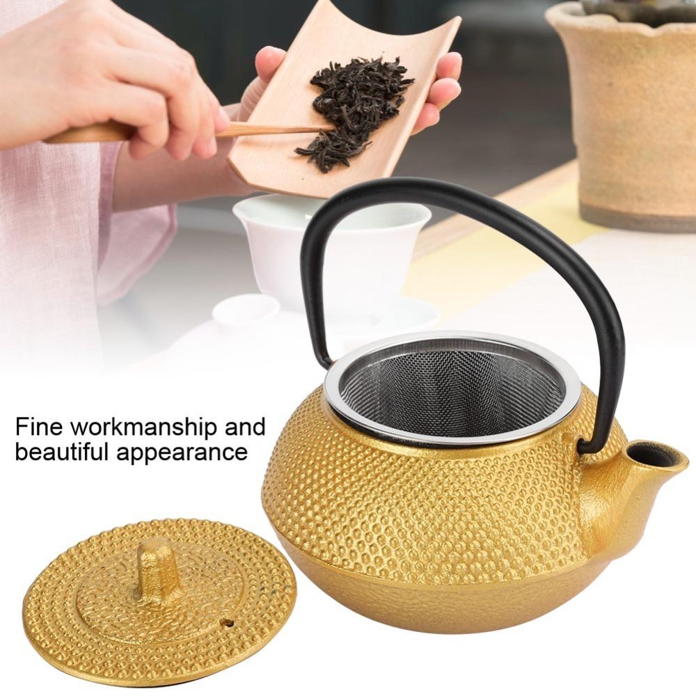 0.3L Cast Iron Teapot Stovetop Japanese Tetsubin Kettle Teapots Small Teapot  Tea Brewing