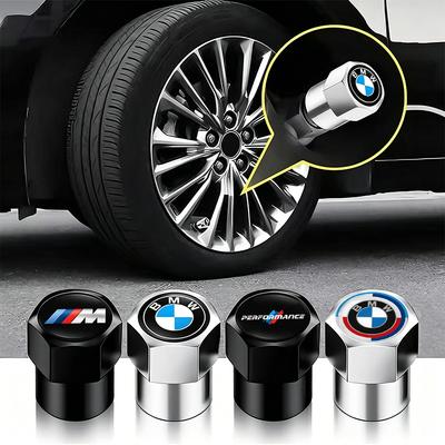 For M E46 E90 E60 4Pcs Car Tire Valve Caps Emblem Metal Cap Accessories Sticker For BMW M E46 E90 E60 F30 F10 E39 E36 F20 G30 G20 E87 E92 X1 X5 X6