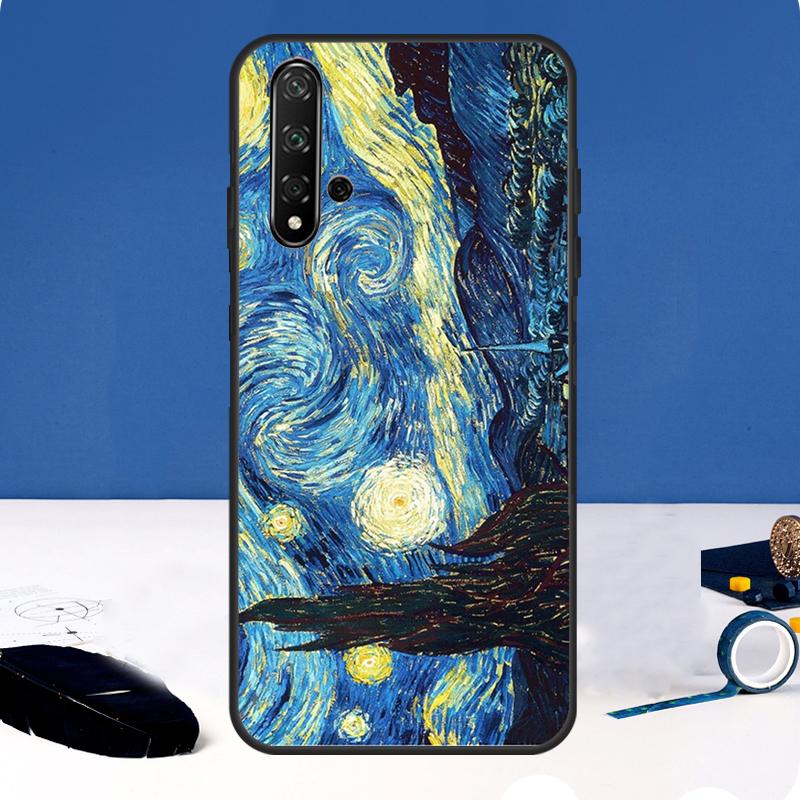 Van Gogh Art Oil Painting Case For Huawei P30 Pro P20 P40 Lite Nova 9 10 SE 11 3i 7i 8i 11i Y91 Y60 Y70 Y61 Y90 Cover