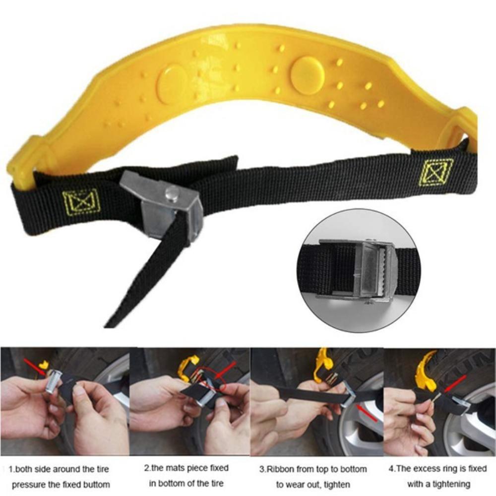 New Motorcycle Snow Chains Car Winter Wheel Chain Off Road Anti-skid Tire Chain Winter None Slip Snow Band Chains For Snow