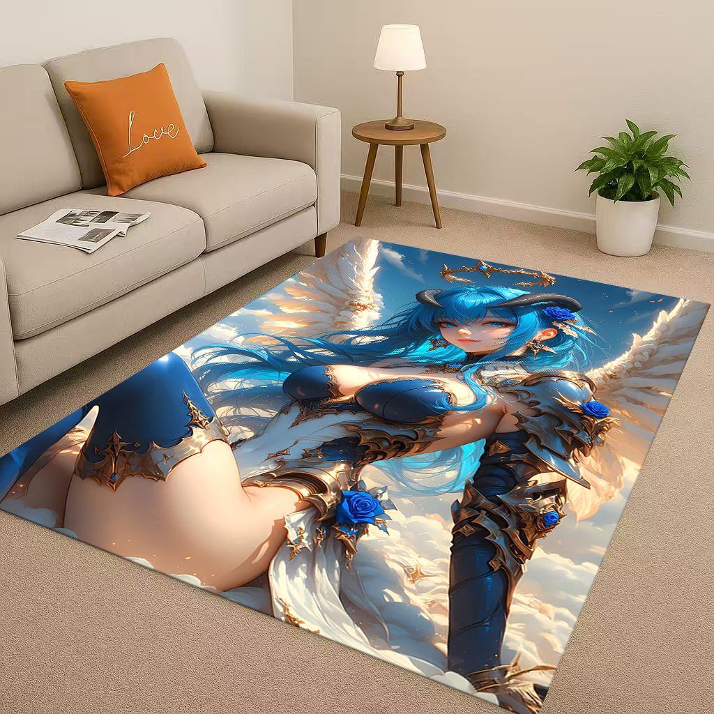 27 Style Sexy Bikini Girls Cartoon Anime Characters Living Room Non Slip Area Rug Carpet for Bedroom Playroom Sofa,Doormat Gift