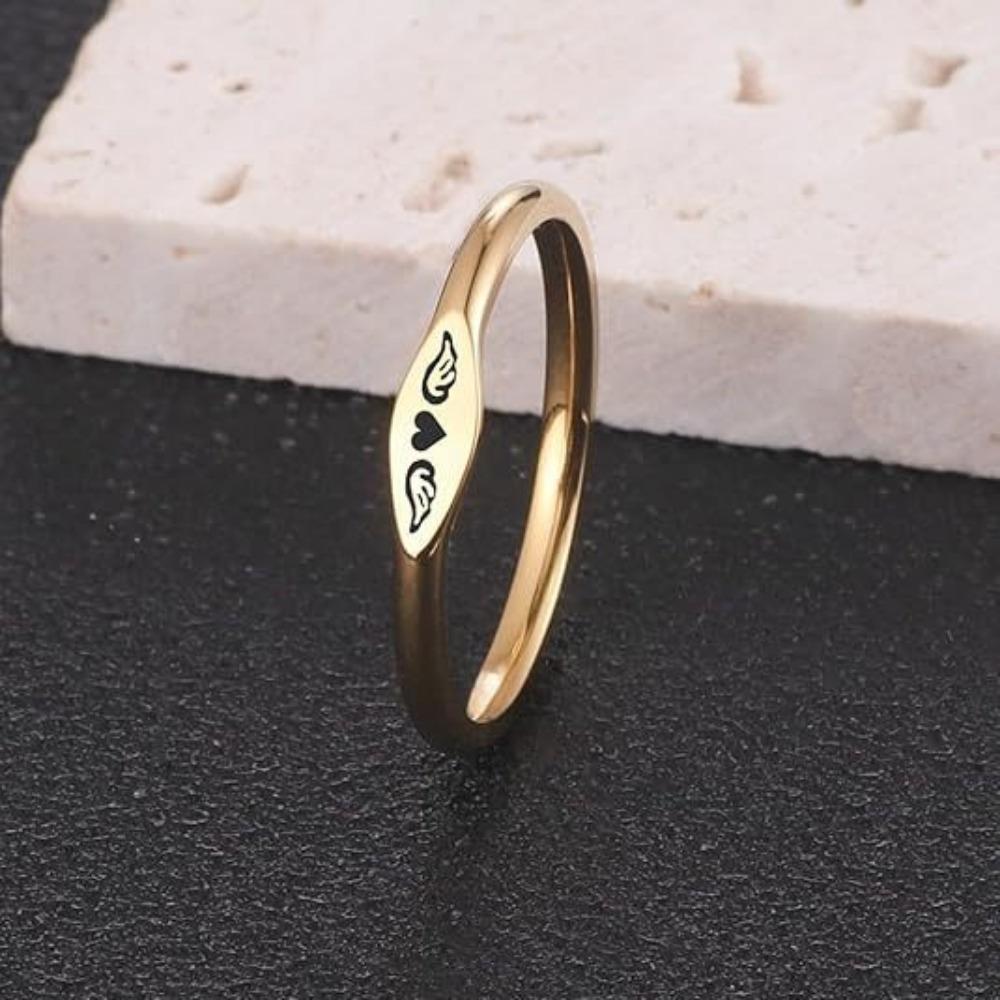 A Little Heart with Wings, A Ring, Misses You. I Will Always Hold You In My Heart, Ring