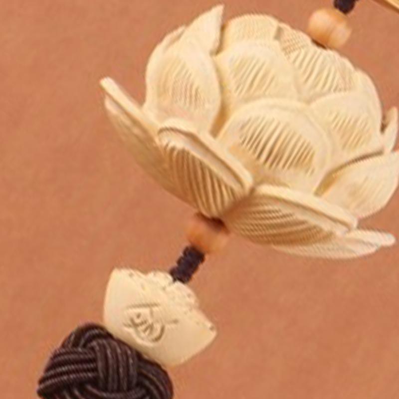 

Автомобильная подвеска, декоративная, вырезанная вручную, лотос, зеркало заднего вида, подвесное украшение, аксессуар для стайлинга автомобиля коричневый