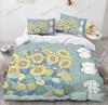 Microfibre Bedding Sets, 3DCartoonAnimal Motif, Children's Bed Linen with Zip Room Decor Duvet Cover for Teenagers Adult741