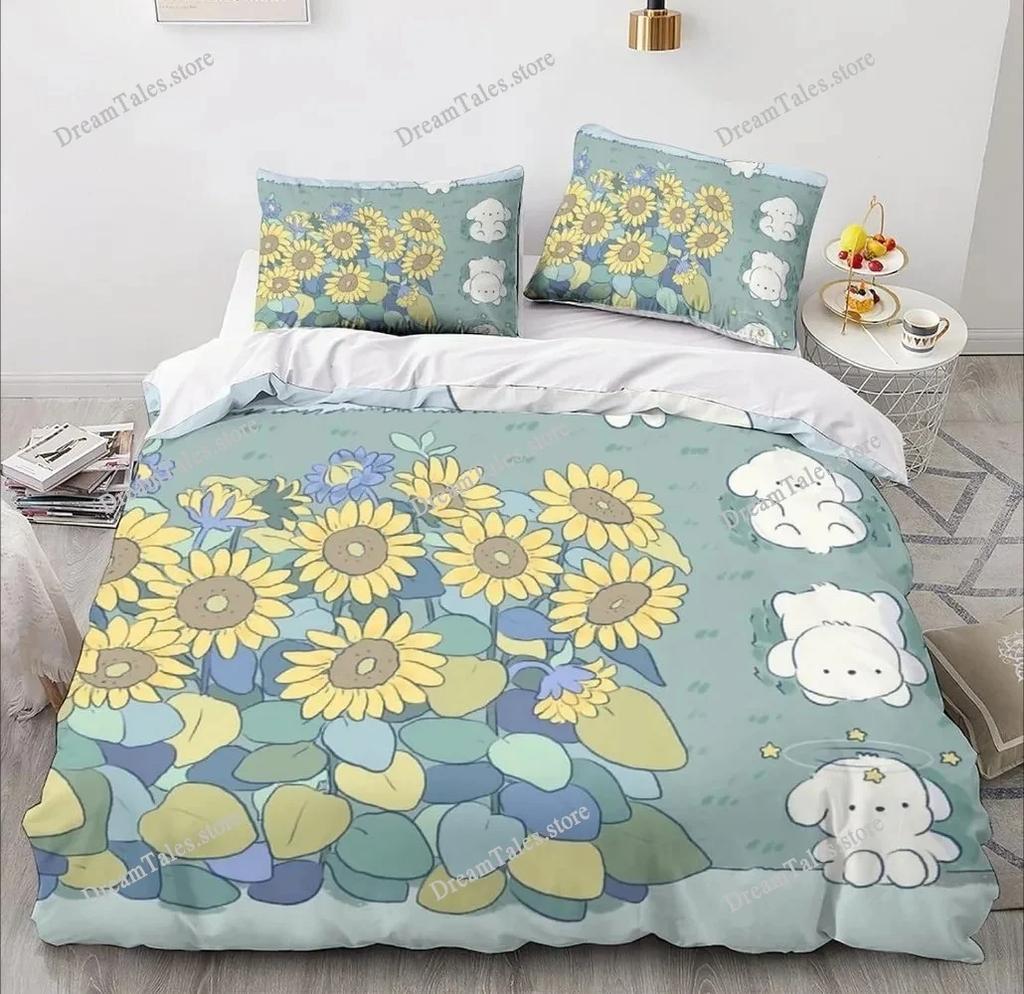 Microfibre Bedding Sets, 3DCartoonAnimal Motif, Children's Bed Linen with Zip Room Decor Duvet Cover for Teenagers Adult741