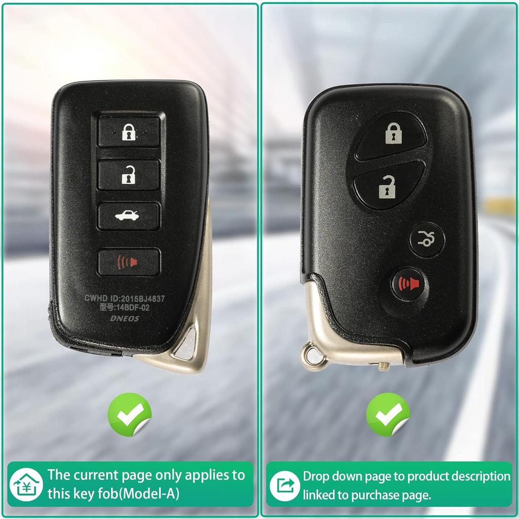 For Lexus Key Fob Cover Leather Lanyard Keychain Protector Holder Car Key Case Accessories