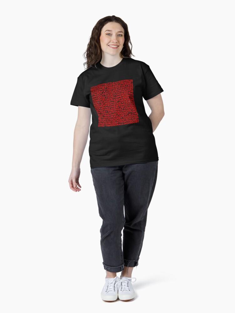 Nena 99 Red Balloons - Nena (lyrics) V.6 Classic T-Shirt