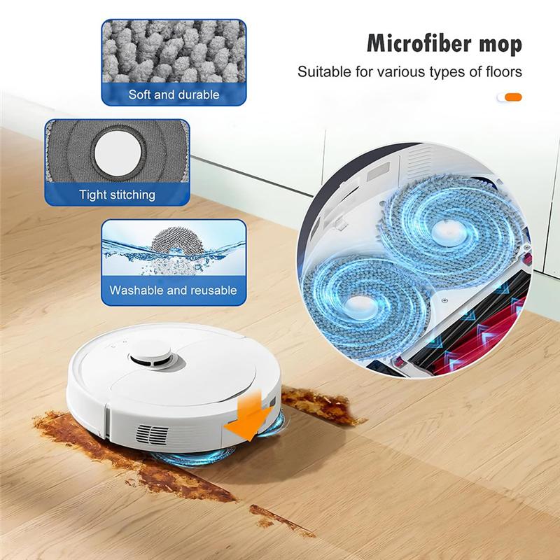 A78E-Replacement Mop Pads Dust Bag HEPA Filter Main Side Brush For Roborock Qrevo Master Spare Parts Accessories