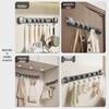 Grey Nizi Kitchen Suction Cup Hook Rack