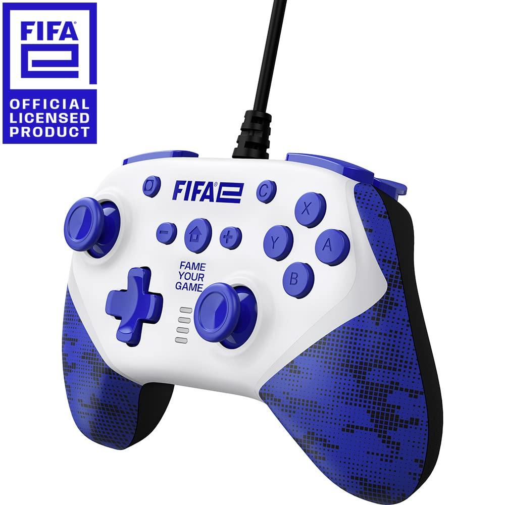 Offisielt lisensiert FIFAe Wired Controller White Switch [FIFAe-produkt] (for SWITCH/PC) -