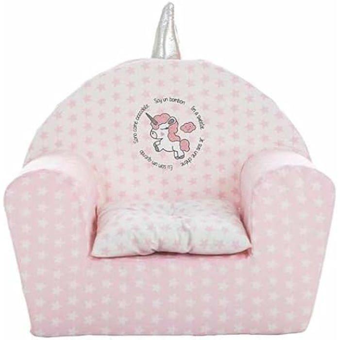 Fauteuil pour enfant - CREACIONES LLOPIS - Licorne - 40 x 44 x 60 cm - Multicolore - 1 place