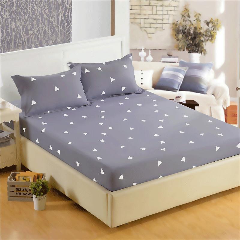 

LAGMTA 1pc 100% polyester fitted sheet plant printing mattress cover sheet Four corners with elastic band bed sheet 80x190x15cm