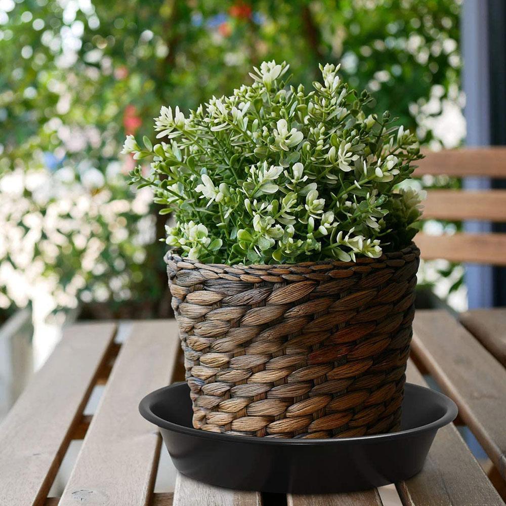 3Pcs Plastic Round Durable Plant Saucer Drip Trays Indoor Outdoor Plastic Tray Saucers
