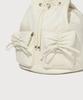 Covernat Woman Clover Heart Nylon Ribbon Backpack Butter