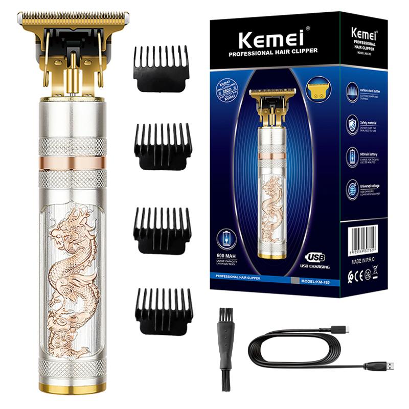 

762 цельнометаллический триммер для волос для мужчин, профессиональная парикмахерская машинка для стрижки бороды, электрическая машинка для стрижки, перезаряжаемая