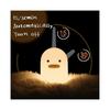 LED Night Light Mini Duck Silicone Sleeping Lamp Touch Sensor Switch USB Charge
