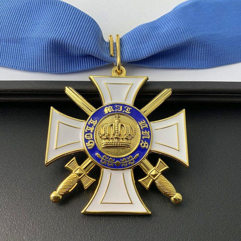 Medalha Prussiana, Classe de Cavaleiro, Coroa, Insígnia da Cruz, Medalha Alemã, Medalha Comemorativa Estrangeira, Colar, Broche, Presente de Natal, Enchimento de meias