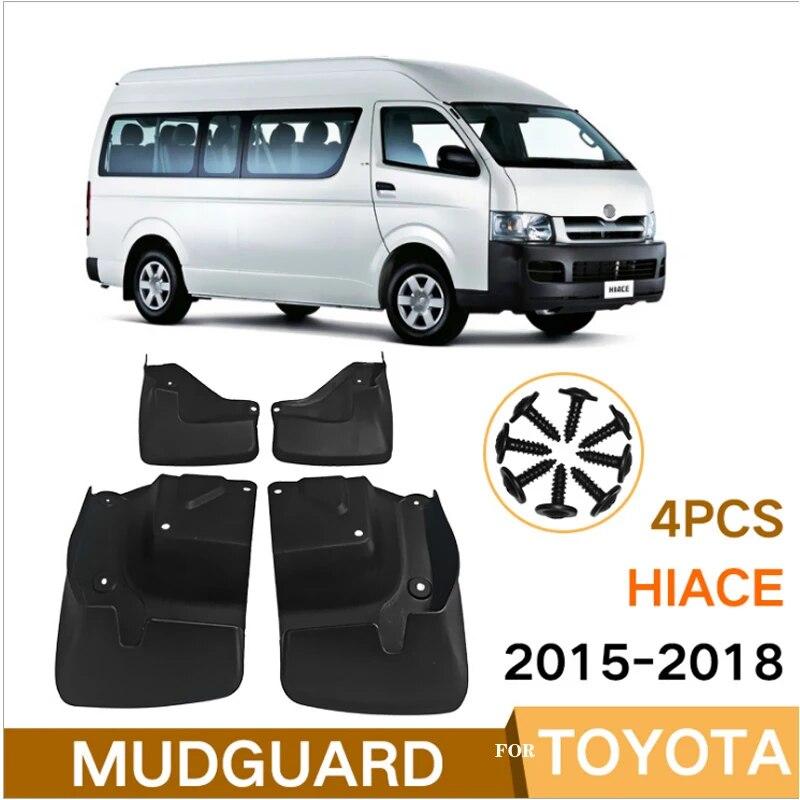4pcsset Mudflaps Splash Guards Mudguards for Toyota Hiace 200 Series 08-21 Hatchback Fender Car Accessories