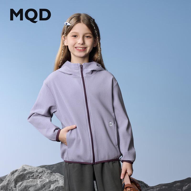 MQD Girls  Fall Outdoor Hooded Sports Jacket 110cm