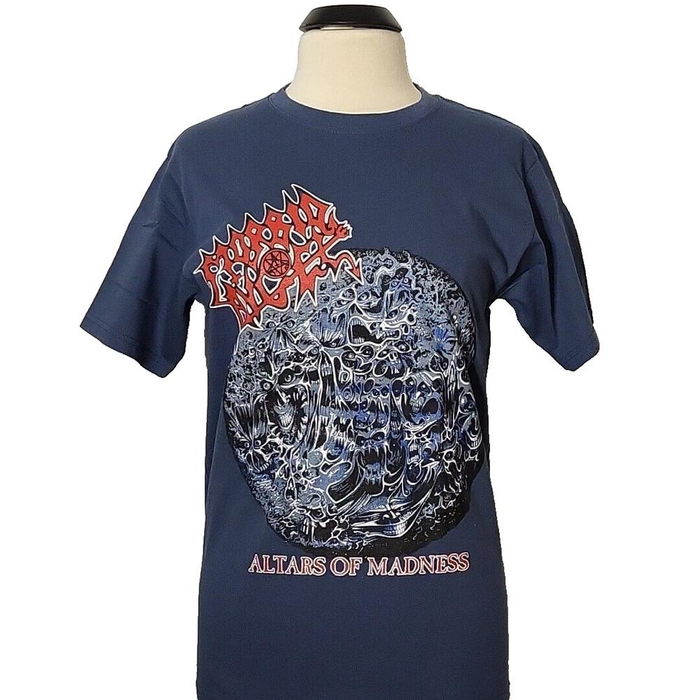 MORBID ANGEL Altars Of Madness M MEDIUM T-Shirt Black Mens Band Logo Unisex T-Shirt S
