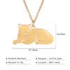 Cazador Cute Animal Cat Pendant Necklace for Women Lovely Paw Choker Neck Chain Stainless Steel Jewelry Birthday Gift 2026