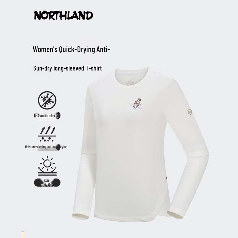 Naturehike Women s Round Neck Printed Long Sleeve T-Shirt 165/88A