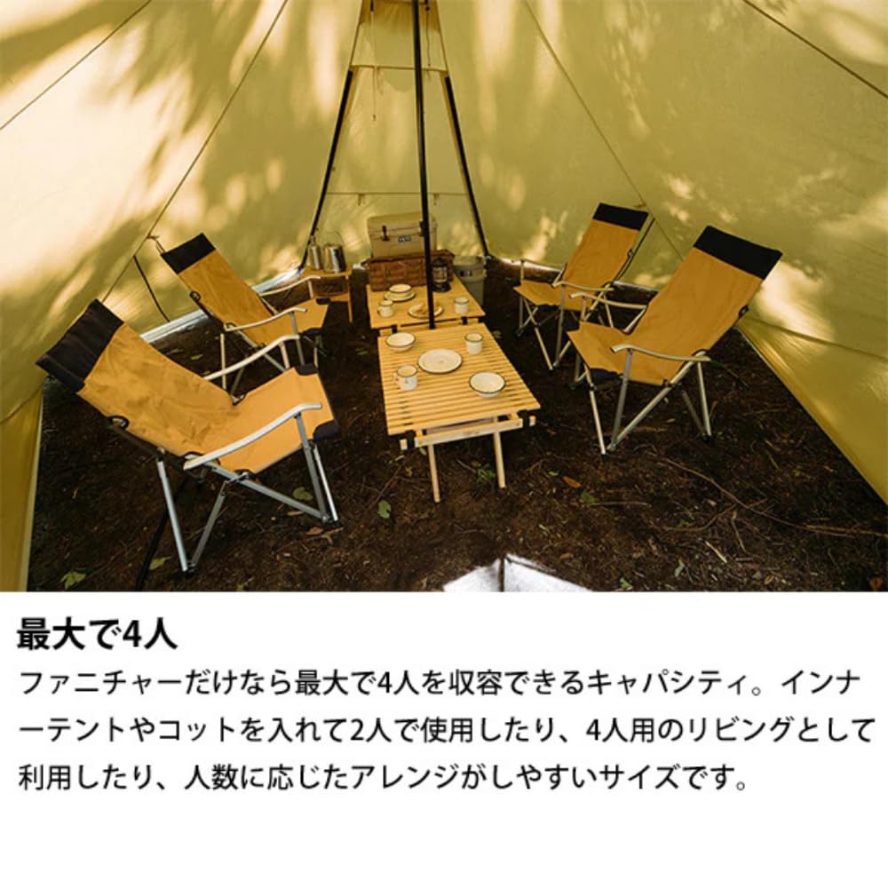 SABBATICAL Morning Glory TC Single Family Tent, Material, Camping, 2-4 Person, Waterproof, Pole, Solo, Duo,