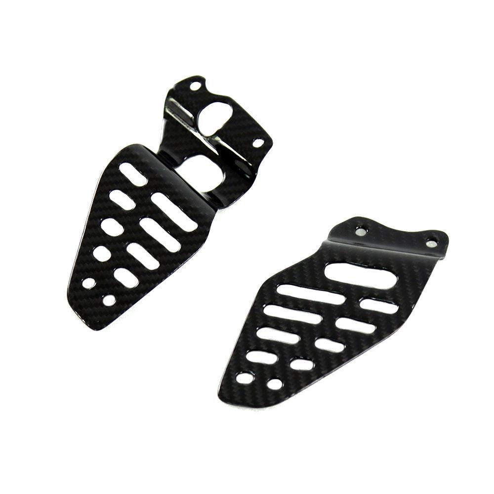 Yamaha R6 Carbon Fiber Foot Peg Covers for 2017+ Models - Motorcycle Accessories
