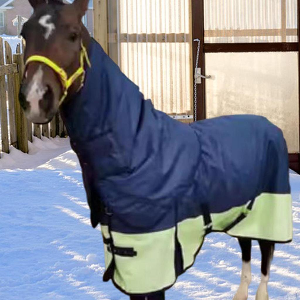 Horse Winter Turnout Blanket Sheet 600D Oxford Breathable Belly Wrap Waterproof Horsewear