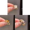 Geometric Gold Plated Zirconia Ring For Women Stylish Minimalist Fashion Jewelry