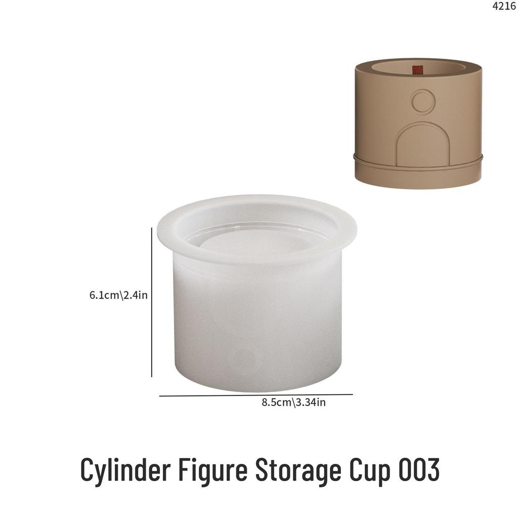 Nordic Geometric Pattern Silicone Mold for DIY Candle or Storage Jar