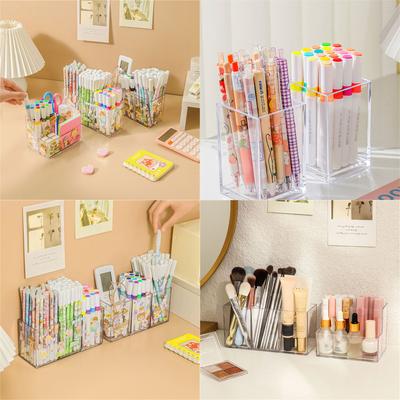 Pencil Holder Large Capacity Pen Holder Creative Brush Container Desktop Organizers Desk Accessories for Student