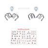 15Pcs Metal Wire Puzzles Brain Teaser Metal Wire Puzzles Educational Toy Gift