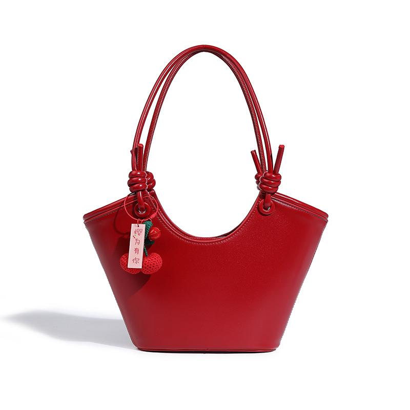 

Large Capacity Bag For Women Vegetable Blue Bag Elegant Shoulder Traveler Red Wedding Bag Bride S Bag Premium Durable