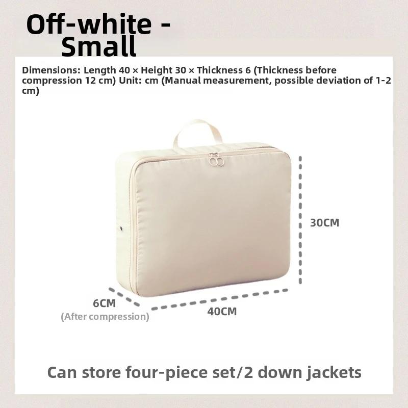 Travel Organizer Large Capacity Compressible Storage Bag for Quilts Clothes with Metal Air Vents and Polyester