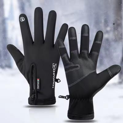 Motosiklet eldivenleri Kış Termal Polar Astarlı Kış Suya Dayanıklı Cilt dostu Dokunmatik Ekran Açık Moto Sürme Kayak Eldivenleri