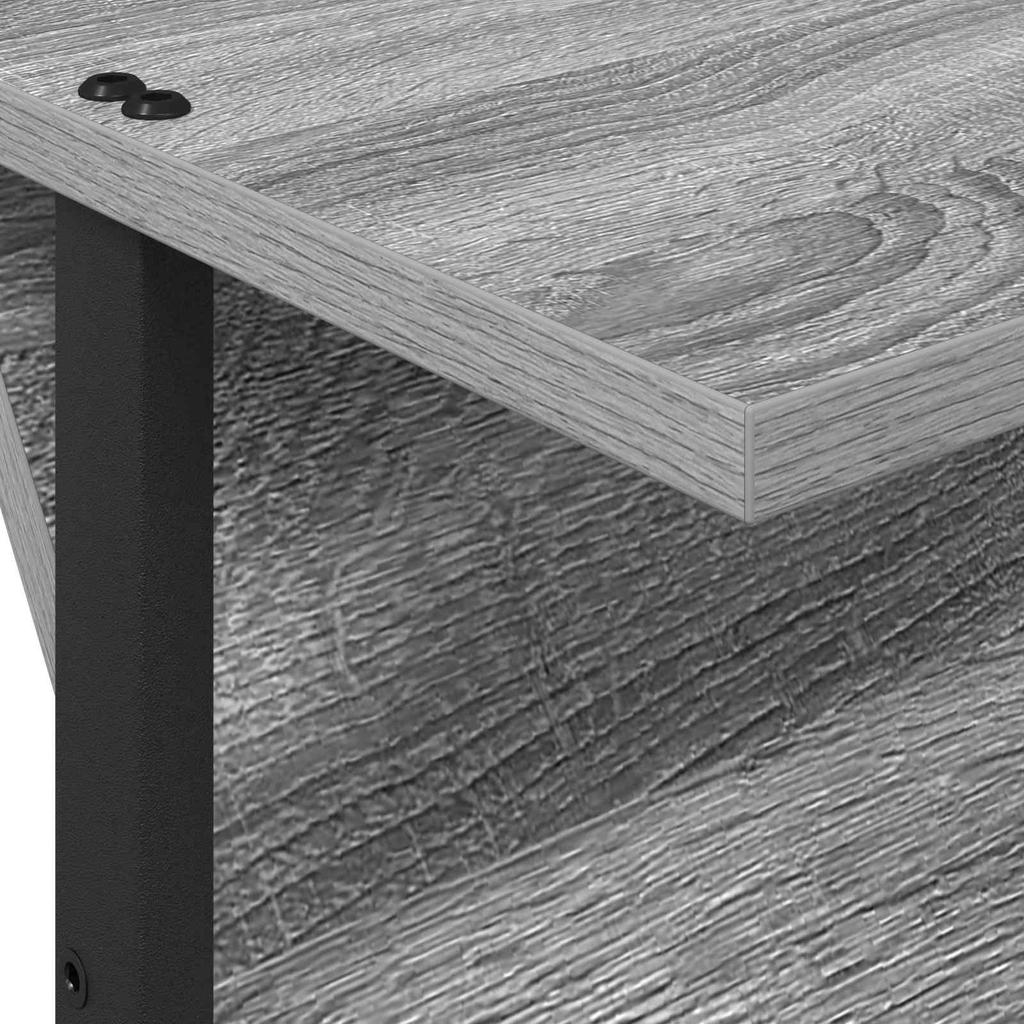 Magazine Shelf Grey Sonoma 68 X 40 X 123.5 Cm Engineered Wood