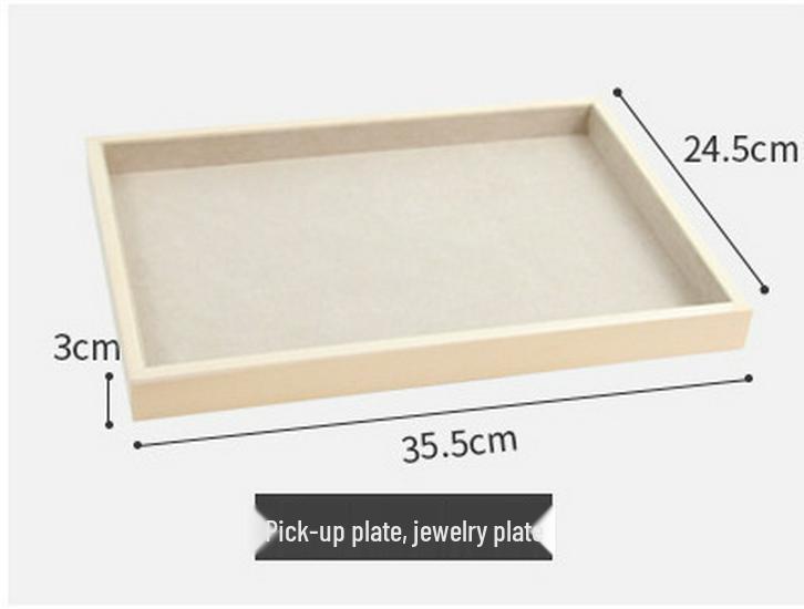 Minimalist Solid Wood Jewelry Display Tray for Rings, Necklaces, Bracelets, Watches, and Bangles