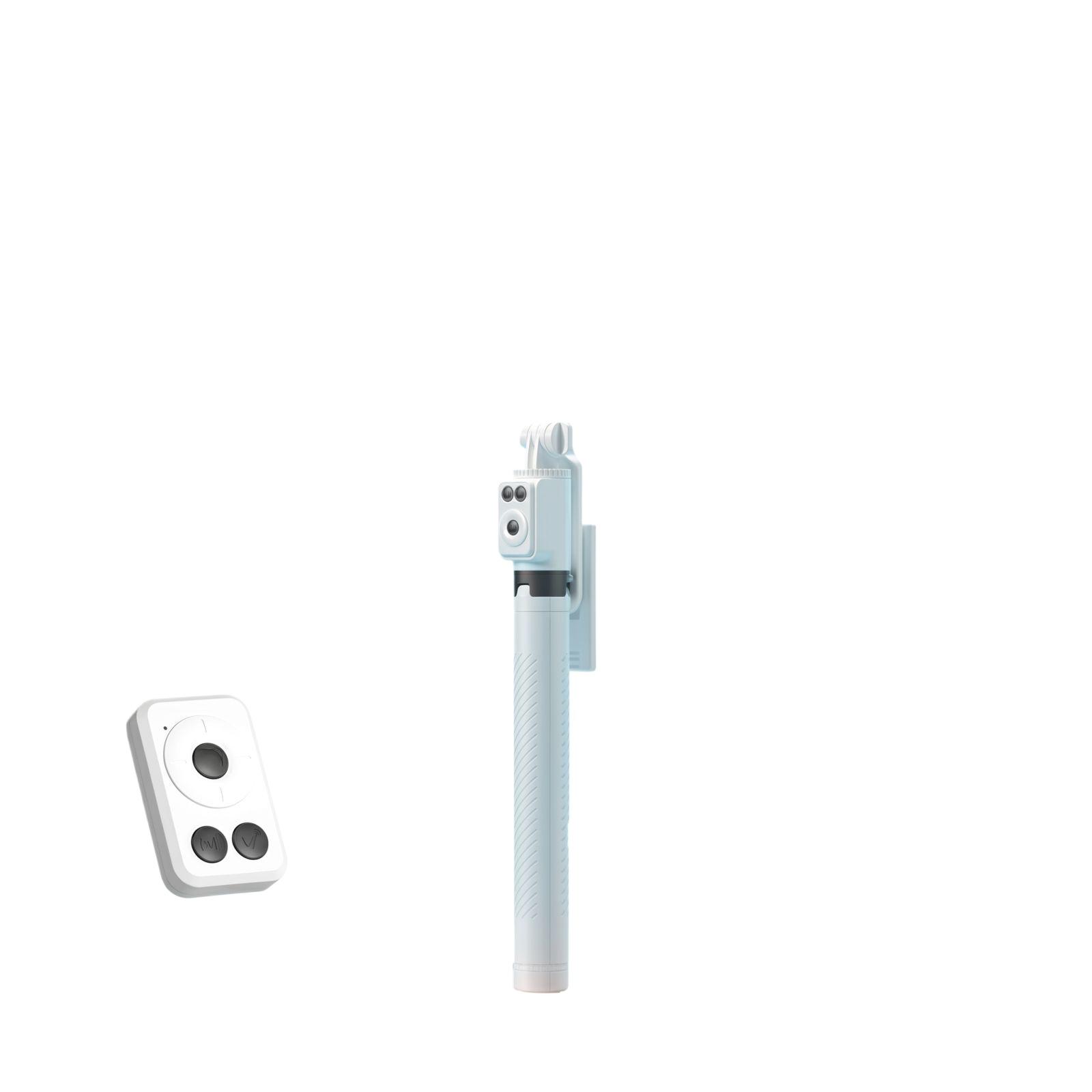

1.7m Extendable Selfie Stick With Tripod For Live Streaming One Size білий
