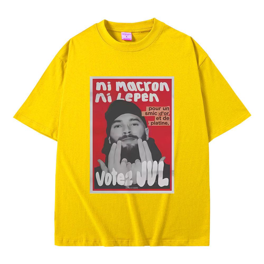 French Rapper JUL Graphic Tshirt Men Women Hip Hop Fashion Trend Tshirt Male Casual Oversized Pure Cotton Short Sleeve T Shirts