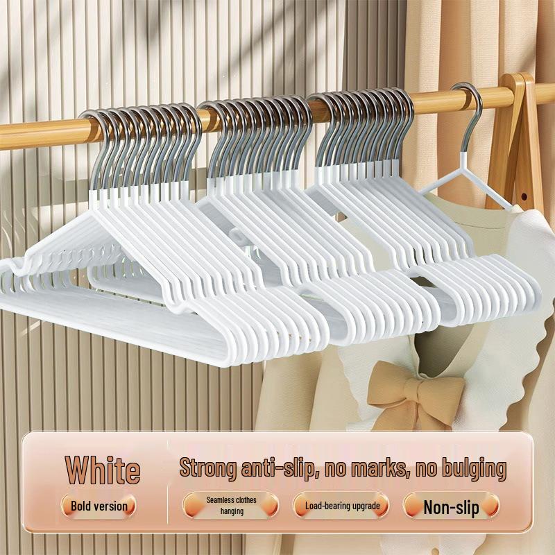 10-Pack Thickened Non-Slip Clothes Hangers for Home & Dorm Use