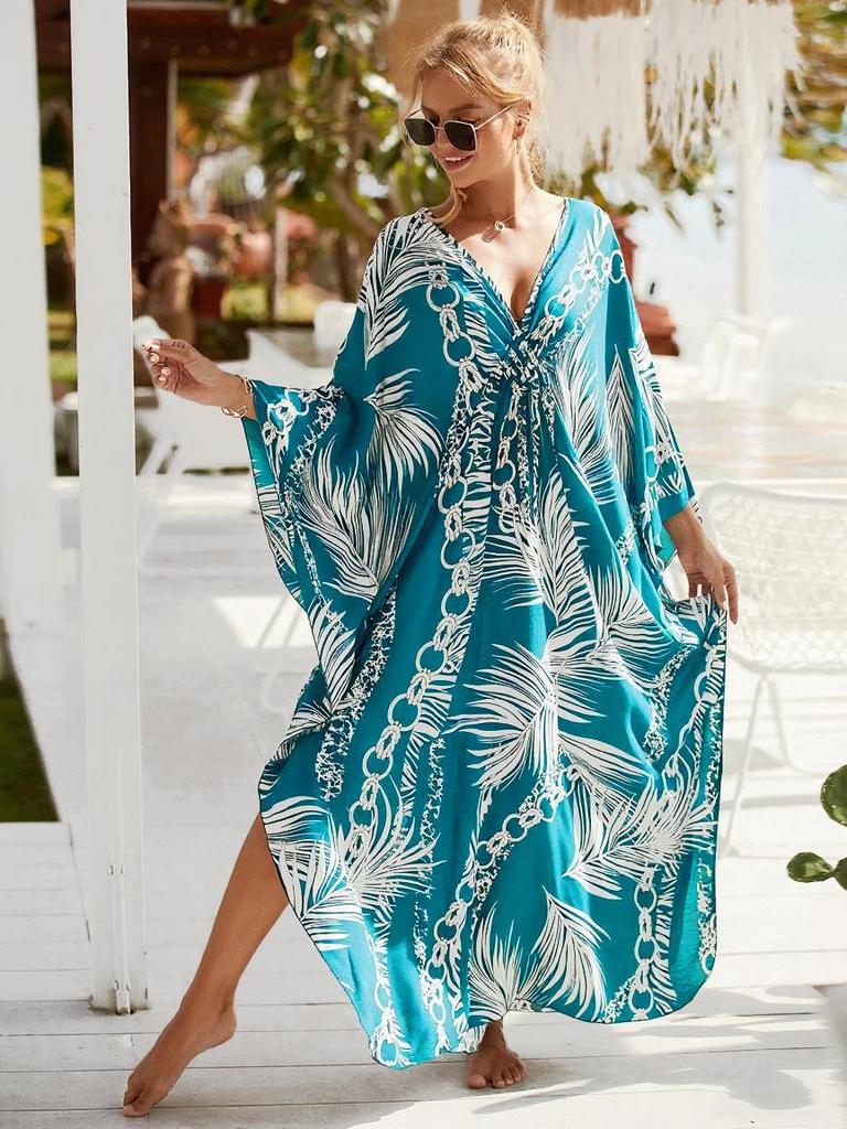 Cache-maillots de plage pour femmes européennes et américaines: Peignoir ample et long pour maillot de bain